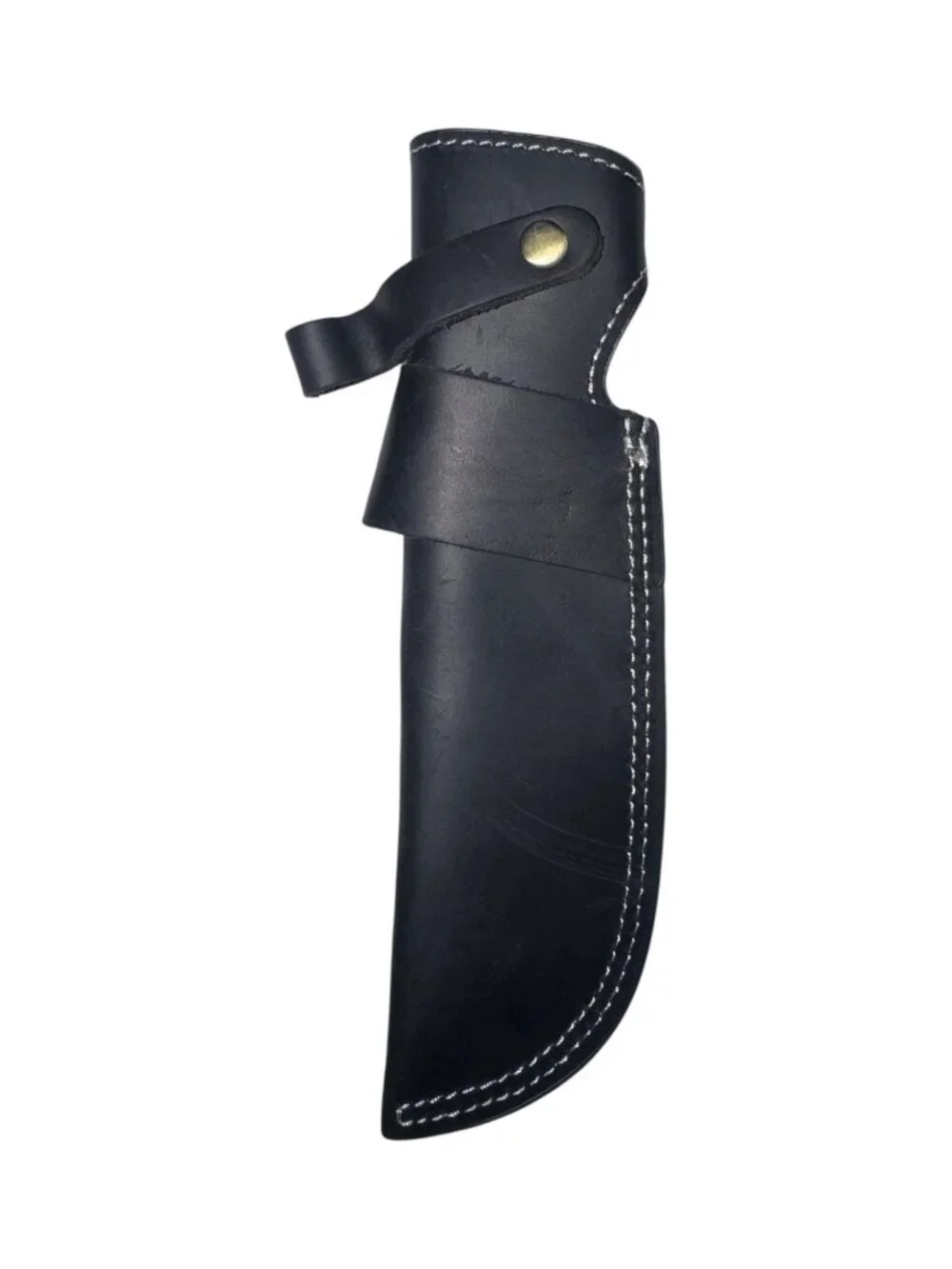 Black Leather Knife Sheath with Belt Loop